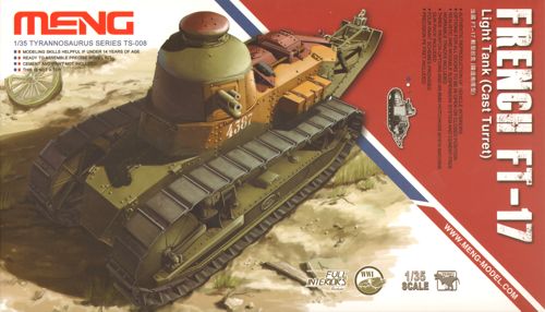 Meng Model MMTS-008 French Renault FT-17 Light Tank 1:35 Model Kit