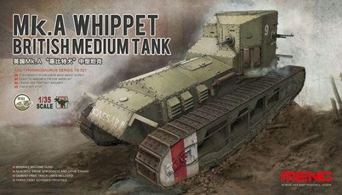 Meng Model MMTS-021 Mk.A "Whippet" British Medium Tank 1:35 Model Kit
