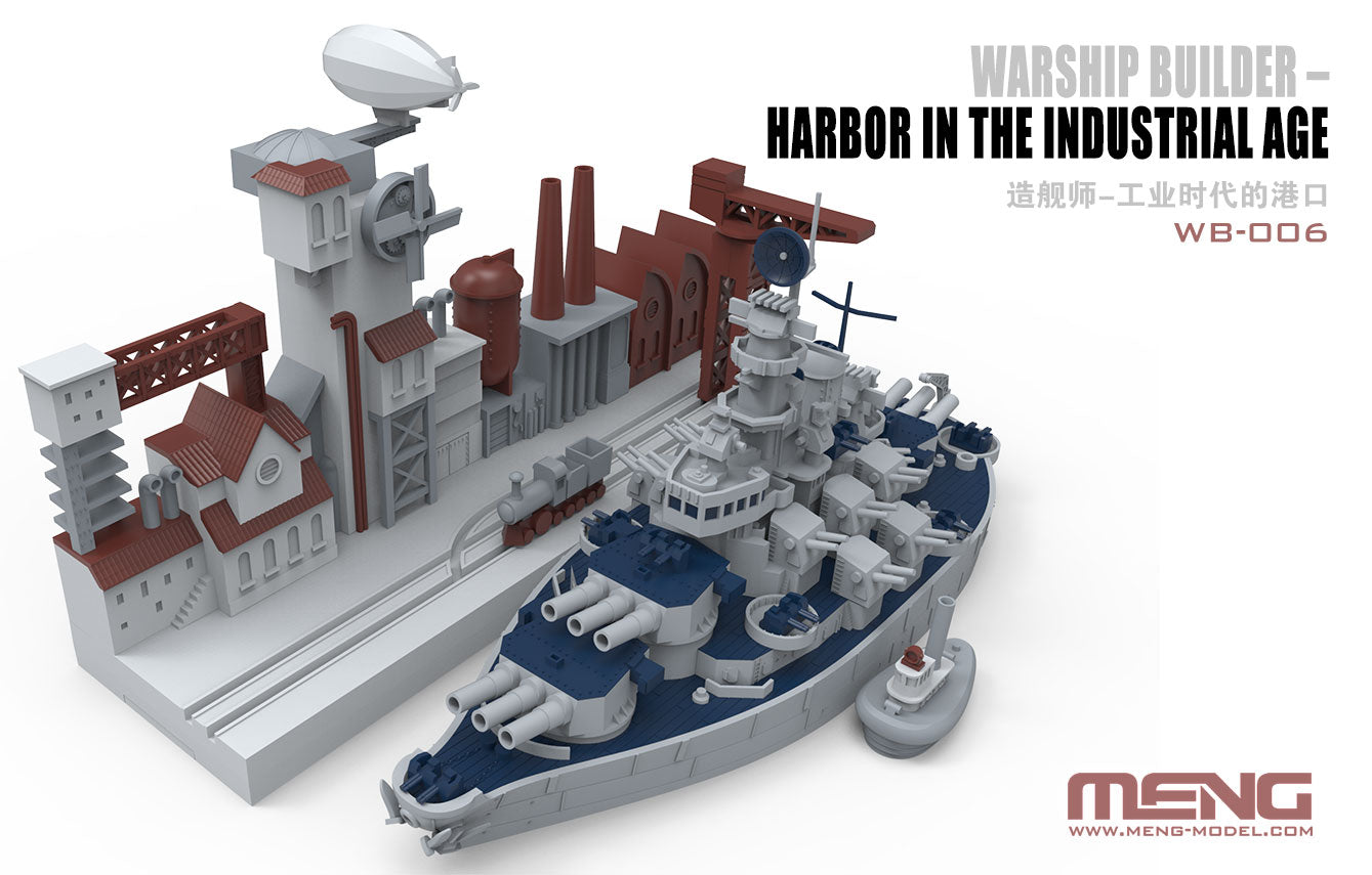 Meng Model MMWB-006 Warship Builder Harbour Toon Model Kit