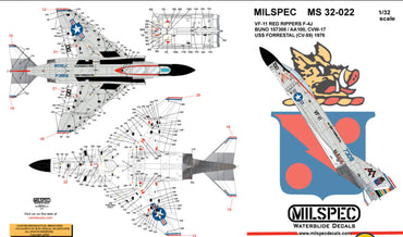 Milspec MPEC32022 F-4J Phantom VF-11 Red Rippers 1:32
