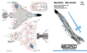 Milspec MPEC32052 1:32 McDonnell F-4B Phantom VMFA-122 CRUSADERS 1968