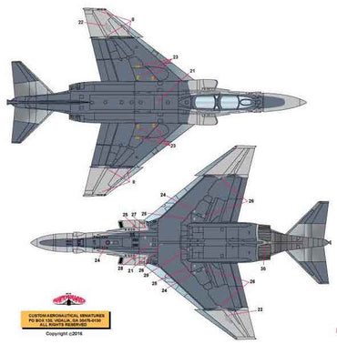Milspec MPEC48008 1:48 McDonnell F-4G Phantom 562nd TFTS 37th TFW 1990