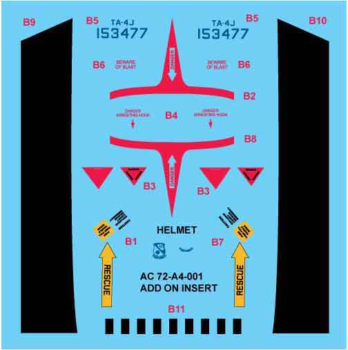 Milspec MPEC72001 TA-4J Skyhawk Casper Blue Angels 1:72