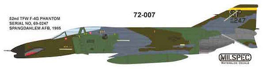 Milspec MPEC72007 1:72 McDonnell F-4G Phantom 52nd TFW SPANGDAHLM AB 1985