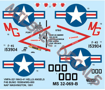 Milspec MPEC72069 F-4S Phantom VMFA-321 Hells Angels 1:72