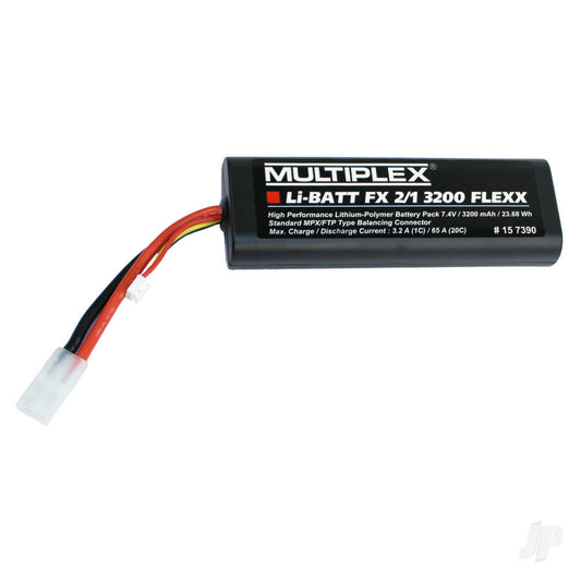 Multiplex LI-BATT FX 2/1-3200 7.4V Flexx 157390 157390