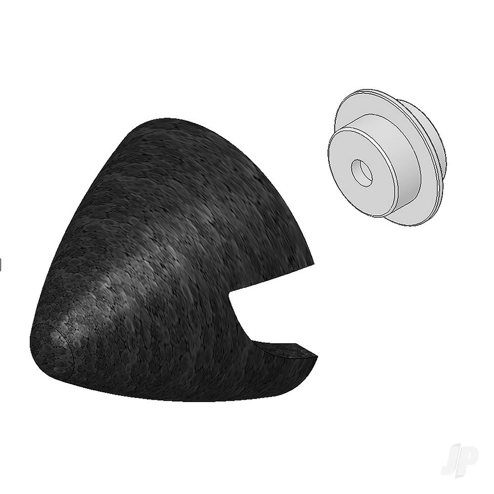 Multiplex Spinner Elapor Black 62mm including Support 224593