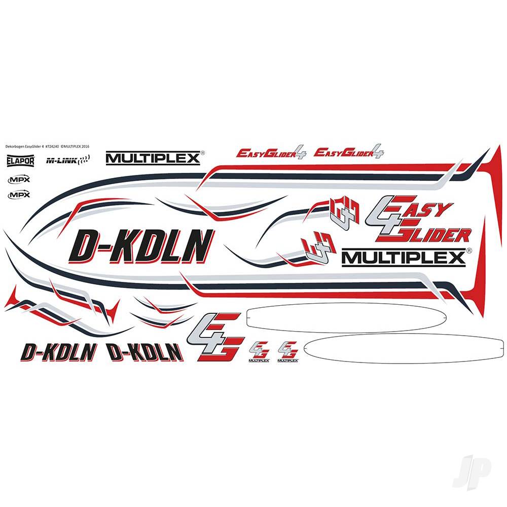 Multiplex Decal Sheet EasyGlider4 724240