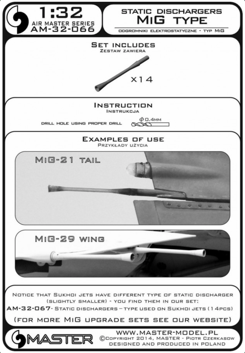 Master MR32-066 1:32 Static dischargers