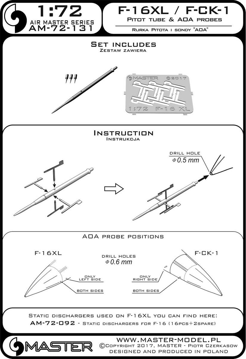 Master MR72-131 1:72 General-Dynamics F-16XL / F-CK-1 prototype