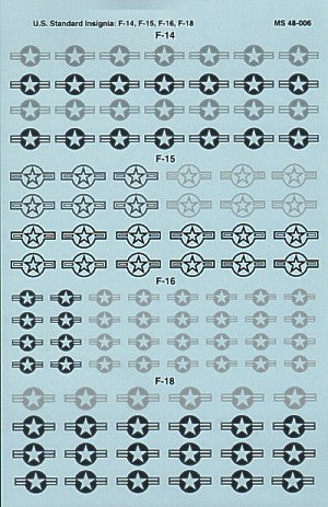 Microscale MS48006 1:48 US National Insignia Stars and Bars
