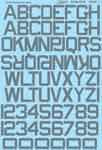Microscale MS48018 US ID Letters & Numbers 24/36 Inch 1:48