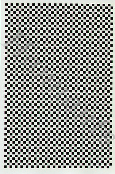 Microscale MSCH142 1/4 inches Black Checks