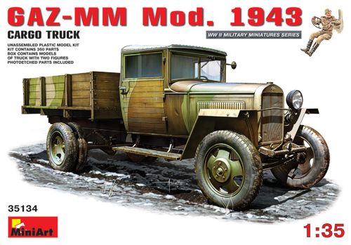 MiniArt MT35134 1:35 Soviet GAZ-MM Mod.1943 1.5t Cargo Truck