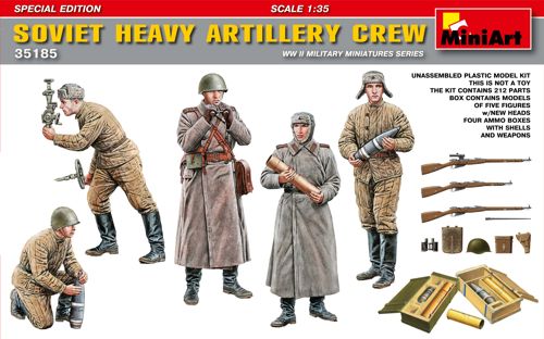 MiniArt MT35185 1:35 Soviet Heavy Artillery Crew, Special Edition