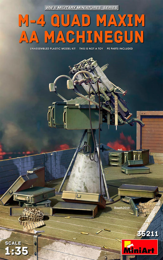 MiniArt MT35211 1:35 M-4 QUAD MAXIM AA MACHINE GUN