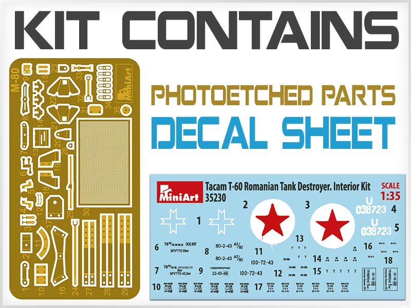 MiniArt MT35230 1:35 TACAM T-60 ROMANIAN TANK DESTROYER