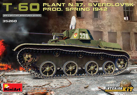MiniArt MT35260 1:35 SOVIET T-60 PLANT N.37, SVERDLOVSK PROD