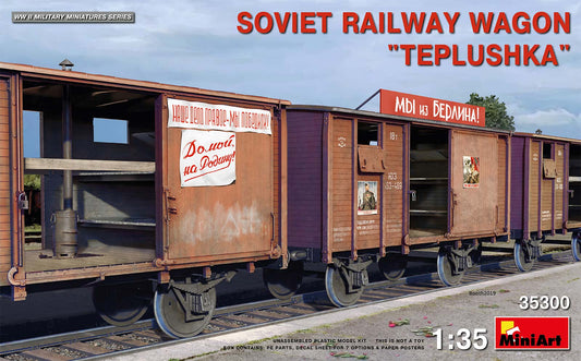 MiniArt MT35300 Soviet Railway Wagon Teplushka 1:35