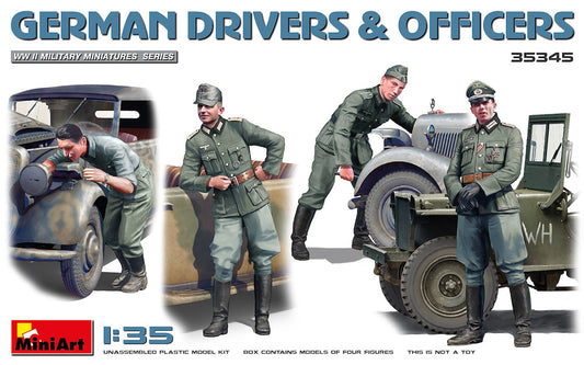 MiniArt MT35345 German Drivers & Officers (4 Figs) 1:35