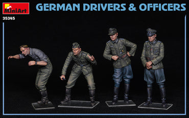 MiniArt MT35345 German Drivers & Officers (4 Figs) 1:35