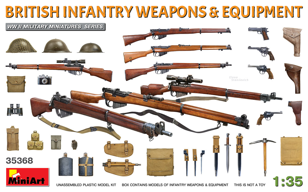 MiniArt MT35368 1:35 BRITISH INFANTRY WEAPONS & EQUIPMENT WWII