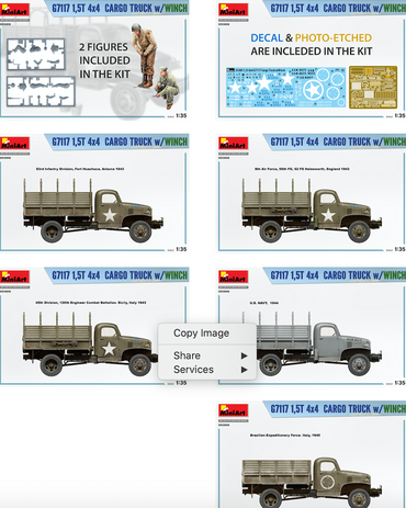 MiniArt MT35389 G7107 4x4 1.5t Cargo Truck w/Winch 1:35