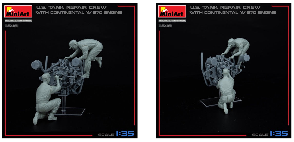 MiniArt MT35461 1:35 US Tank Repair Crew with Continental W-670 Engine
