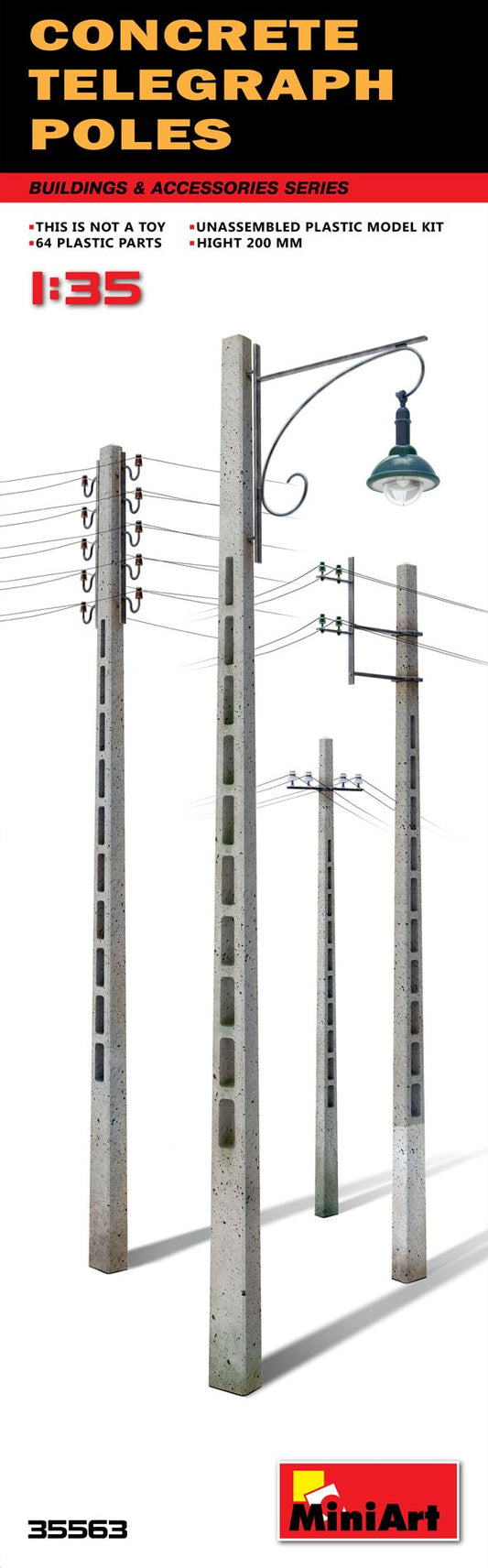MiniArt MT35563 1:35 Concrete Telegraph Poles