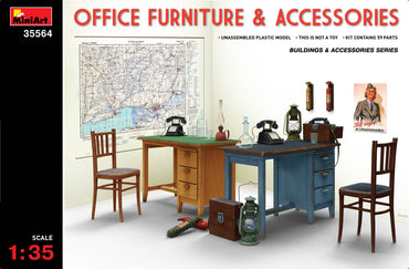 MiniArt MT35564 1:35 Office Furniture and Accessories