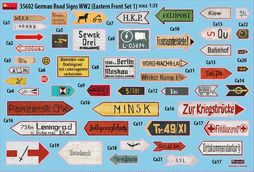 MiniArt MT35602 1:35 GERMAN ROAD SIGNS WW2