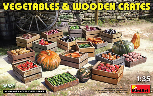 MiniArt MT35629 1:35 VEGETABLES & WOODEN CRATES Box
