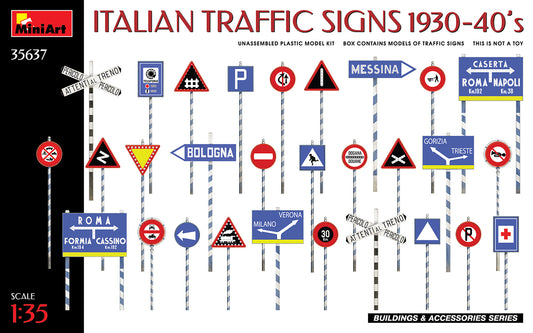 MiniArt MT35637 Italian Traffic Signs 1930-40s 1:35