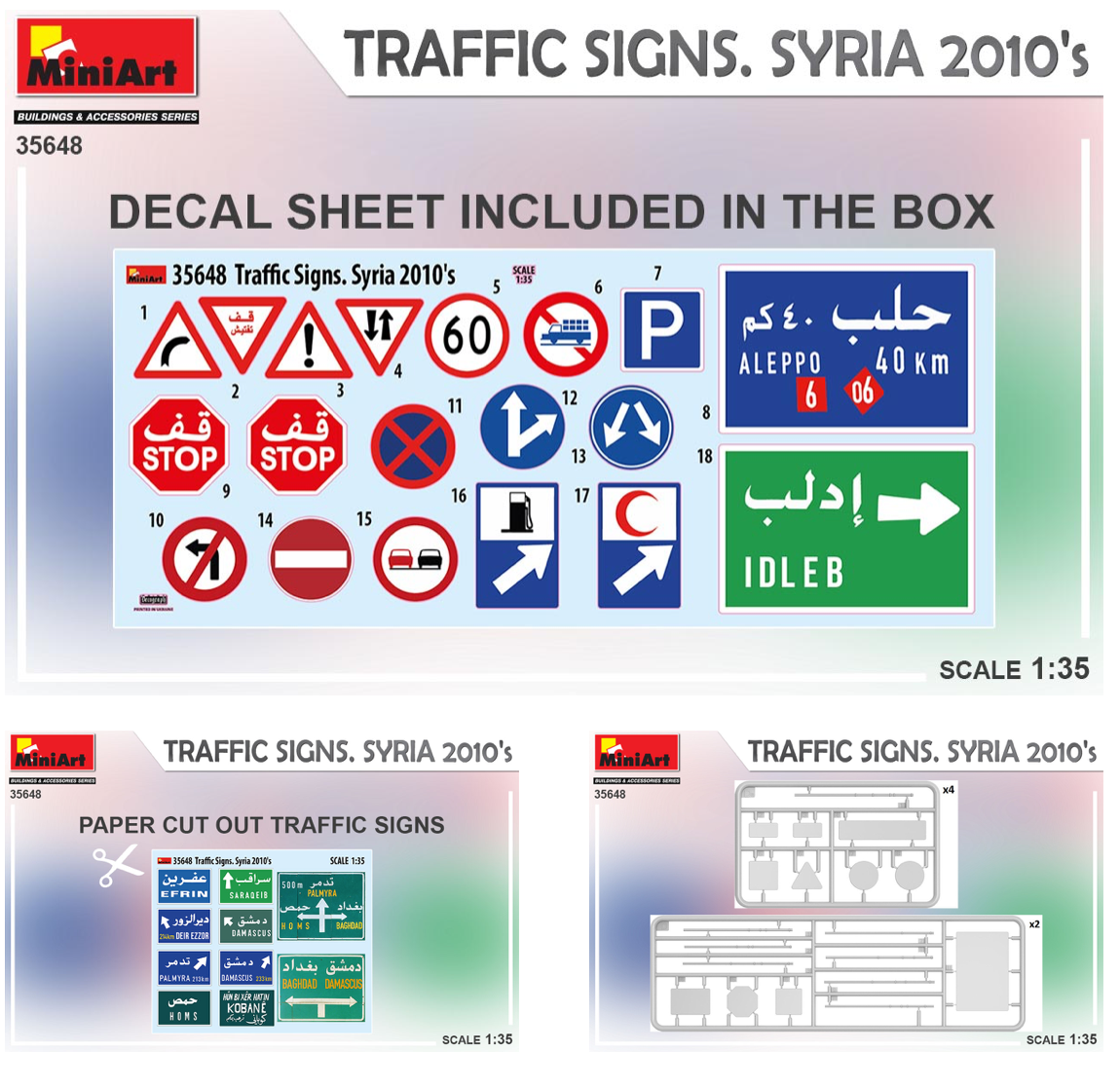 MiniArt MT35648 1:35 TRAFFIC SIGNS
