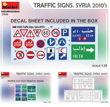 MiniArt MT35648 1:35 TRAFFIC SIGNS
