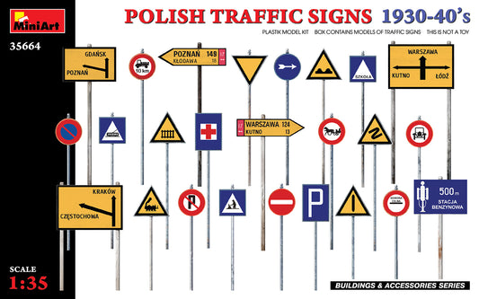 MiniArt MT35664 1:35 POLISH TRAFFIC SIGNS 1930-40s
