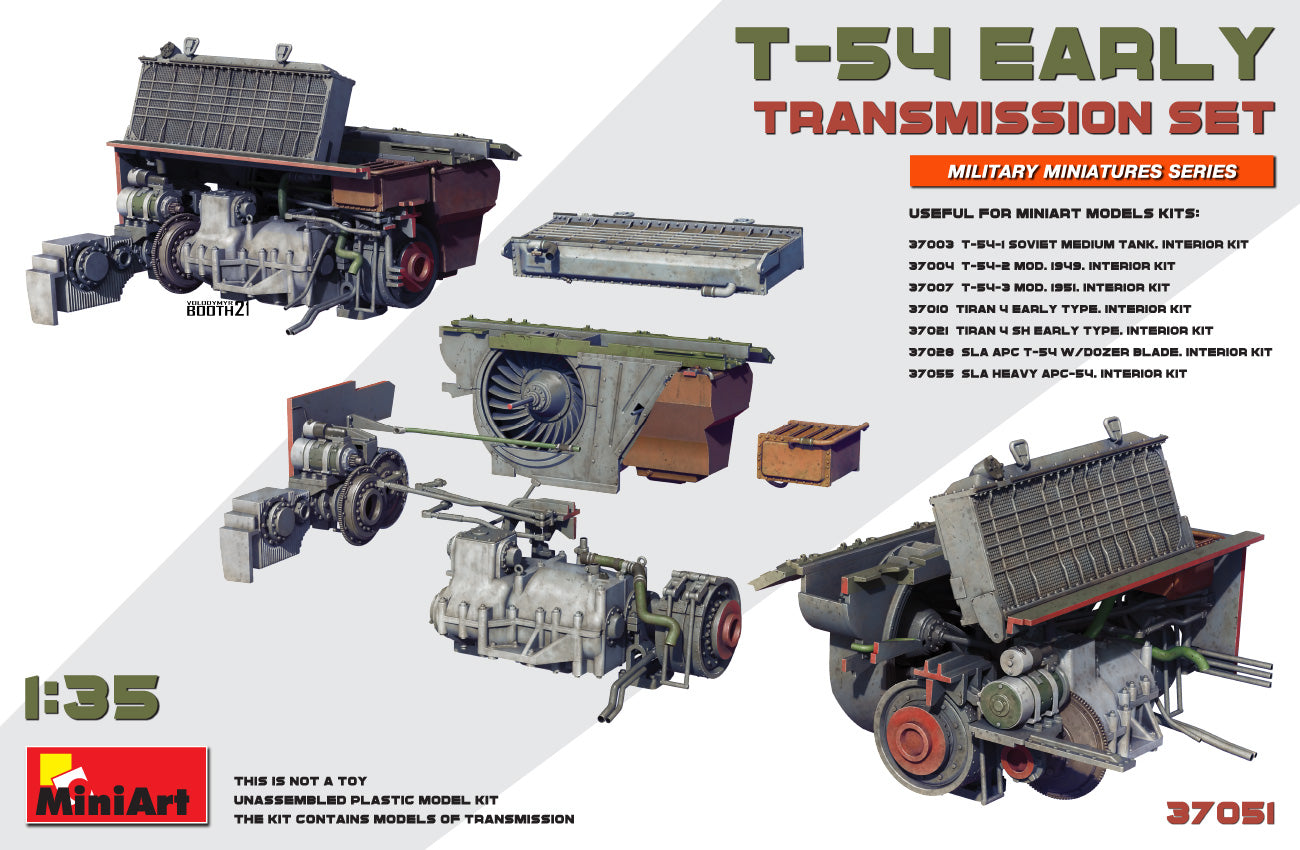 MiniArt MT37051 1:35 TRANSMISSION SET FOR T-54 EARLY TYPE