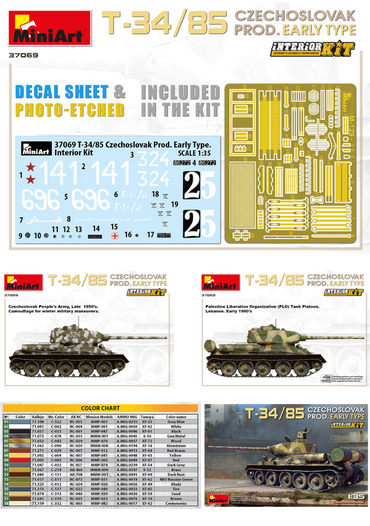 MiniArt MT37069 1:35 T-34/85 CZECHOSLOVAK PROD