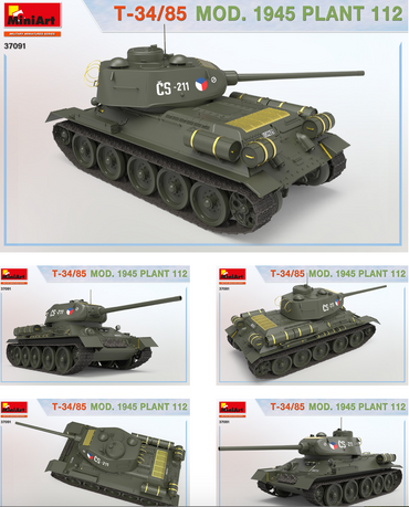 MiniArt MT37091 1:35 Chinese T-34/85 MOD
