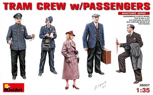 MiniArt MT38007 1:35 Tram Crew With Passengers