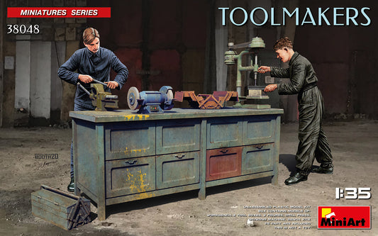 MiniArt MT38048 Toolmakers Workbench & Figures Set 1:35