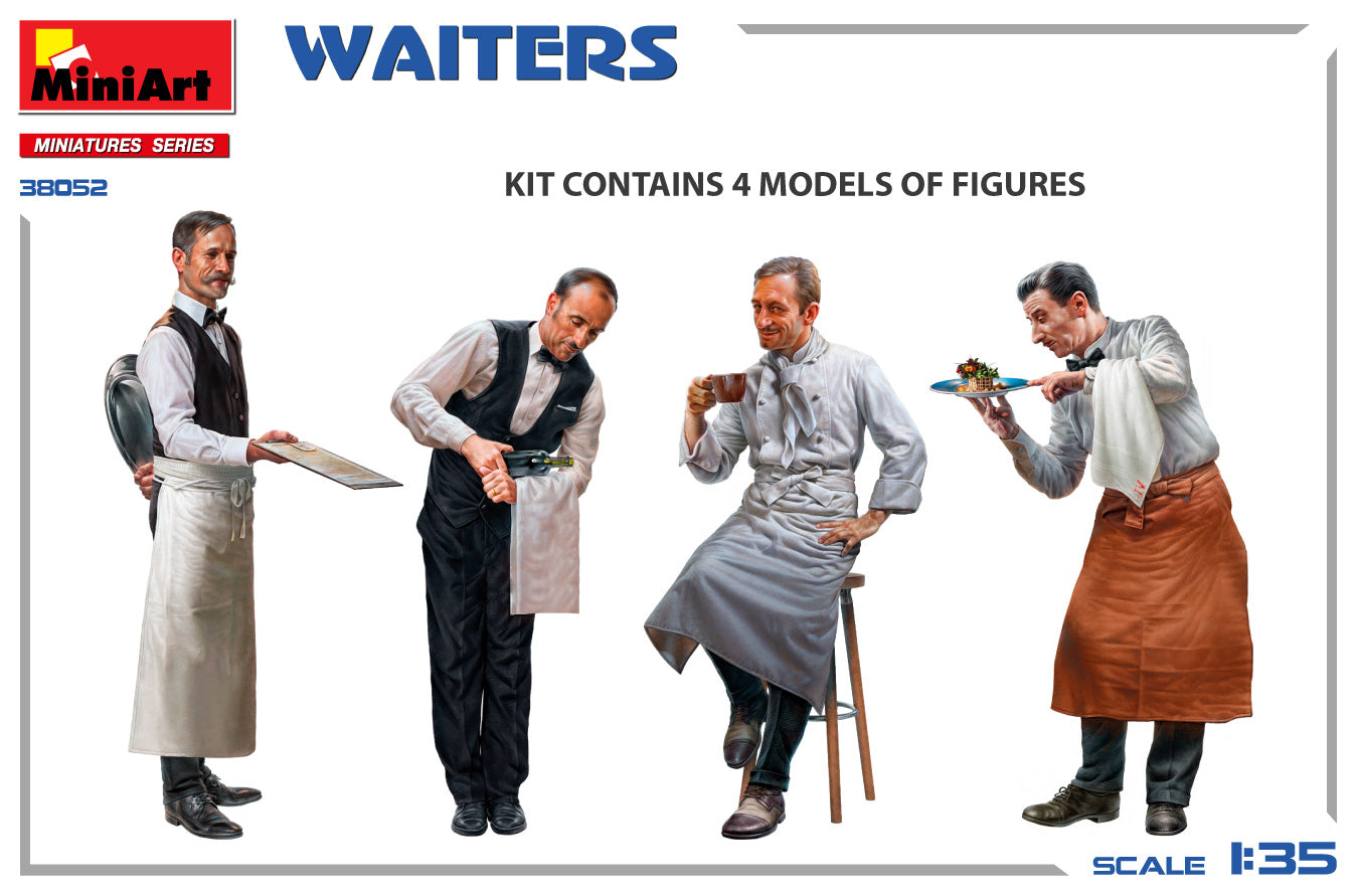MiniArt MT38052 1:35 Restaurant and cafe WAITERS