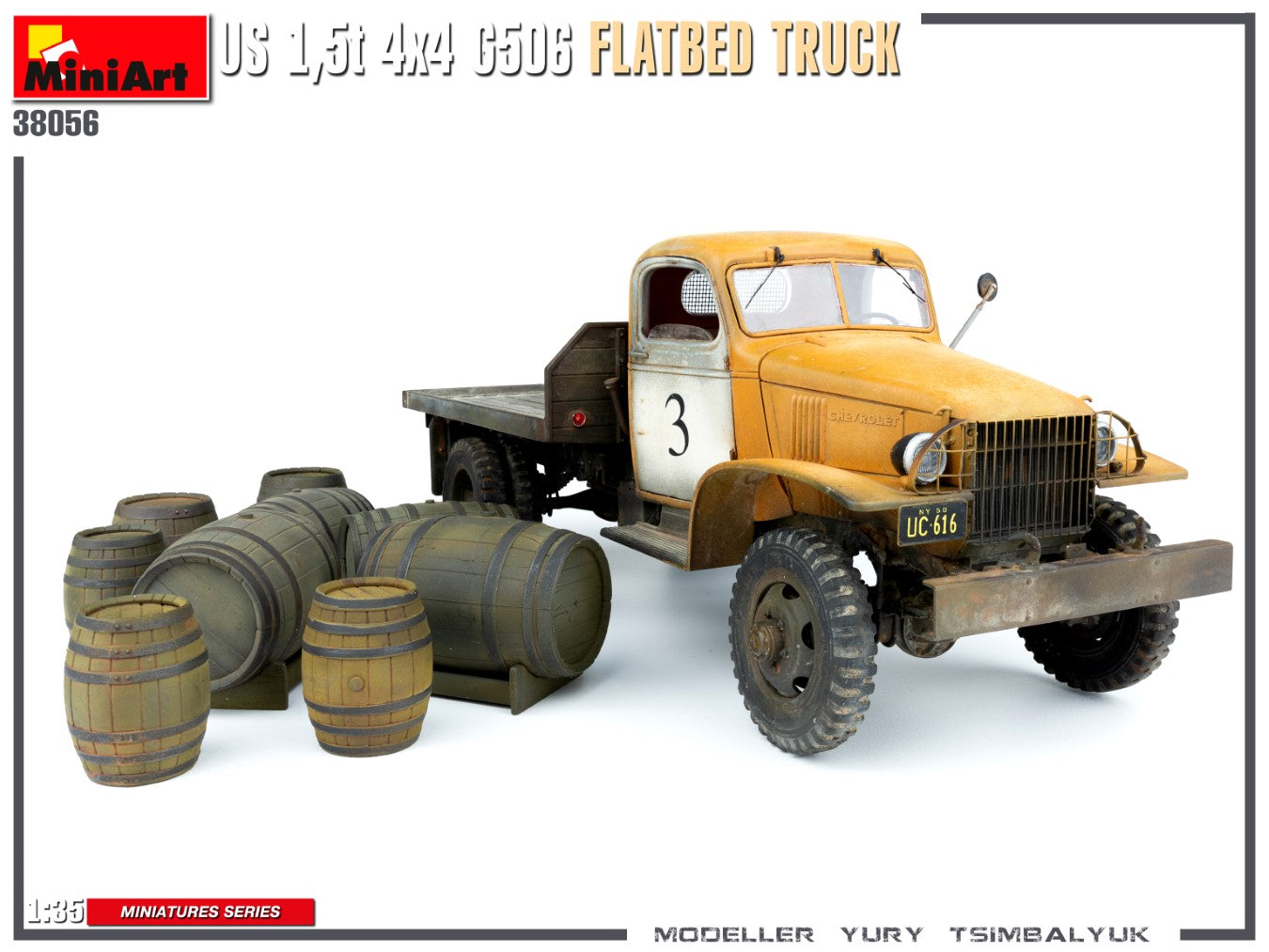 MiniArt MT38056 1:35 G506 4X4 1,5t US FLATBED TRUCK