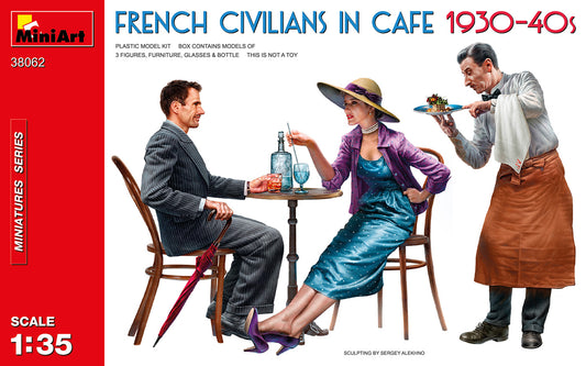MiniArt MT38062 1:35 FRENCH CIVILIANS IN CAFE 1930-40s