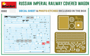 MiniArt MT39002 Russian Imperial Railway Covered Wagon 1:35