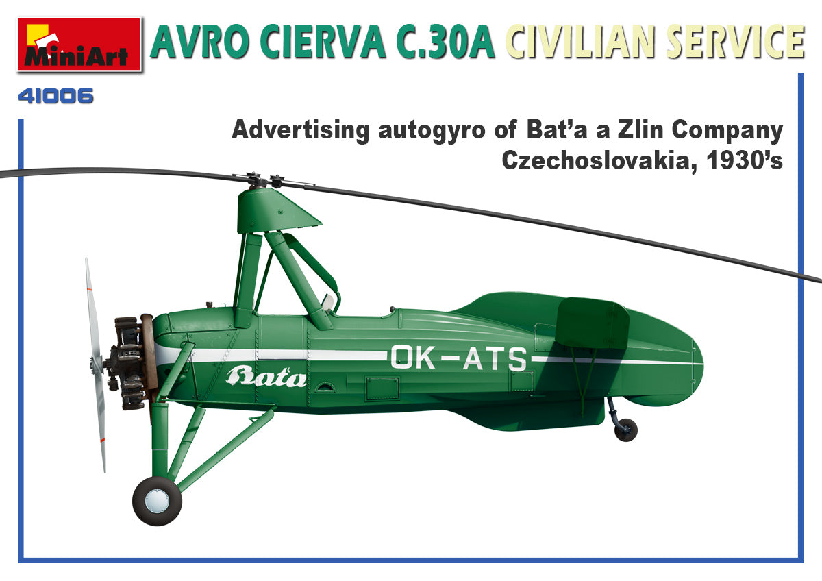 MiniArt MT41006 Avro Cierva C.30A Civilian Service 1:35
