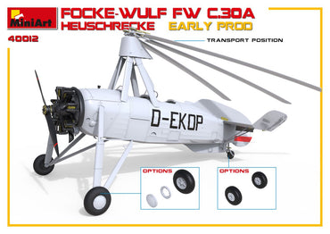 MiniArt MT41012 Focke-Wulf Fw C.30A Heuschrecke Early 1:35
