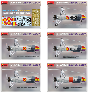 MiniArt MT41016 Spanish Cierva C.30A Autogyro 1:35