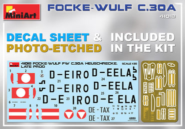 MiniArt MT41018 1:35 FOCKE-WULF FW C.30A HEUSCHRECKE
