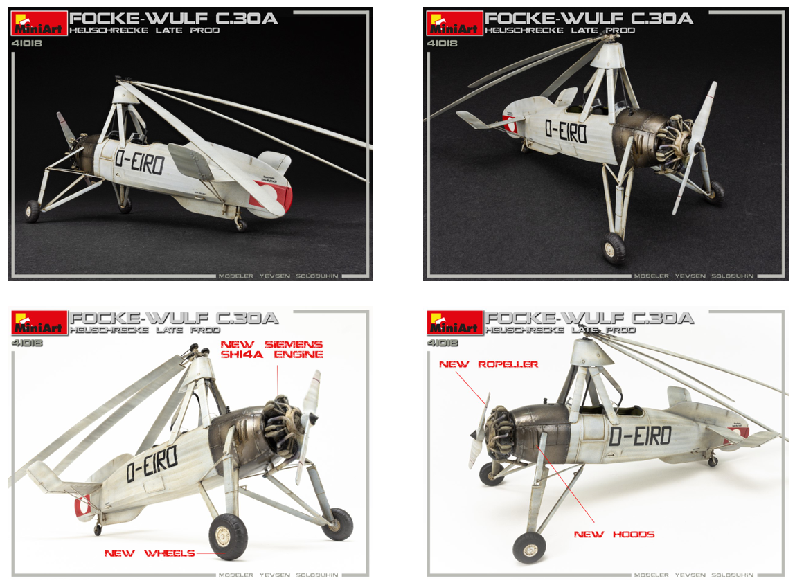 MiniArt MT41018 1:35 FOCKE-WULF FW C.30A HEUSCHRECKE